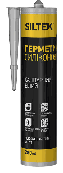 SILTEK ГЕРМЕТИК СИЛІКОНОВИЙ САНІТАРНИЙ (БІЛИЙ)